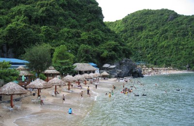 Cat Ba beach in Vietnam