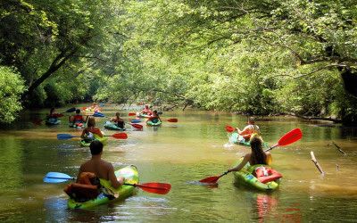 Kayaking at Nam Khan River