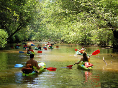 Kayaking at Nam Khan River