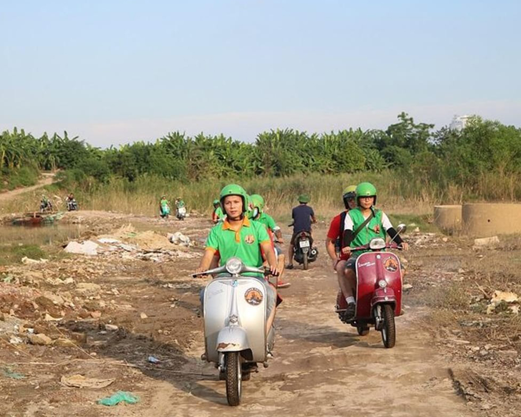 Explore Rural Villages of Mekong Delta on Vespa