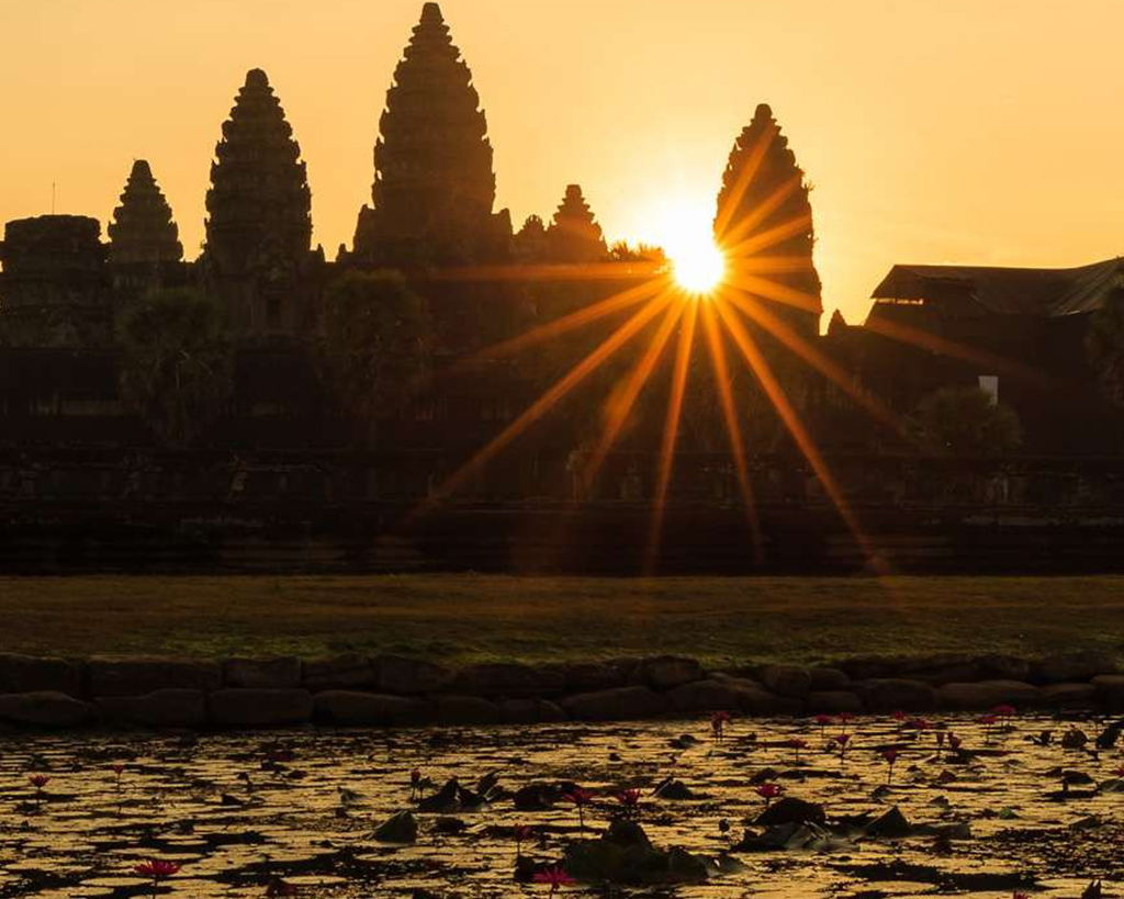 Sunrise at Angkor by Tuktuk