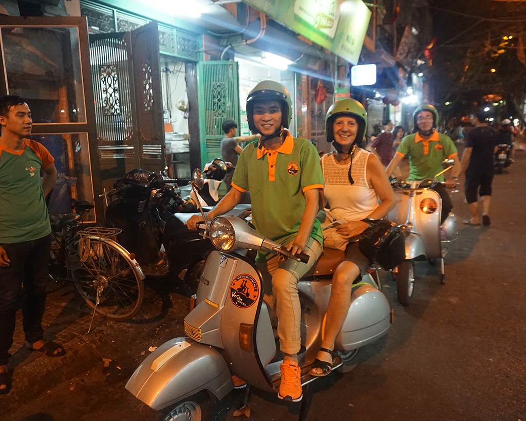 Hanoi By Night Foodie Vespa Tours